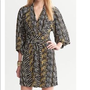 Banana Republic Issa Zebra Kimono Mini Dress - 2